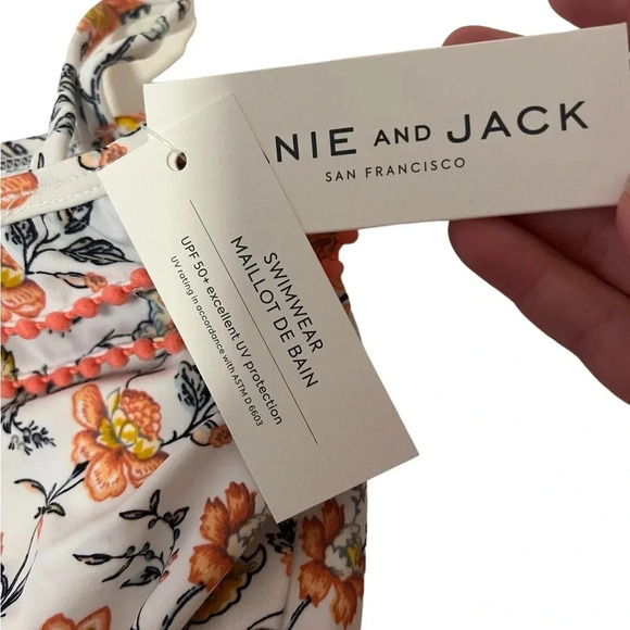 NWT Janie and Jack ruffled floral one piece - Picture 4 of 6